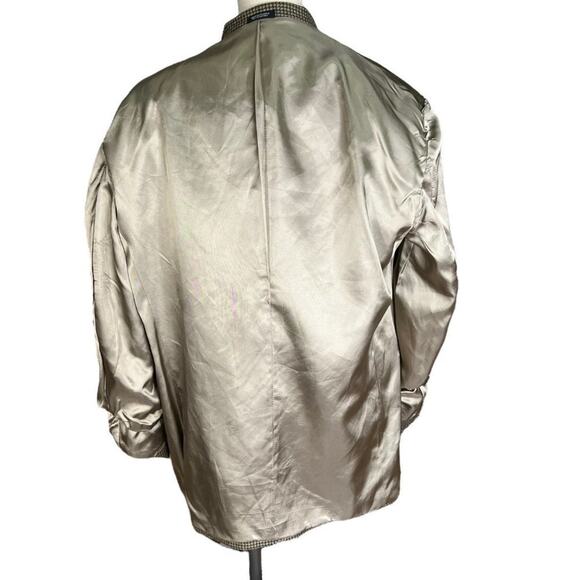 Lana Moda Fine Italian Fabric 3-Button Tweed Blazer Jacket Silk Wool Size 41 R - Picture 10 of 11